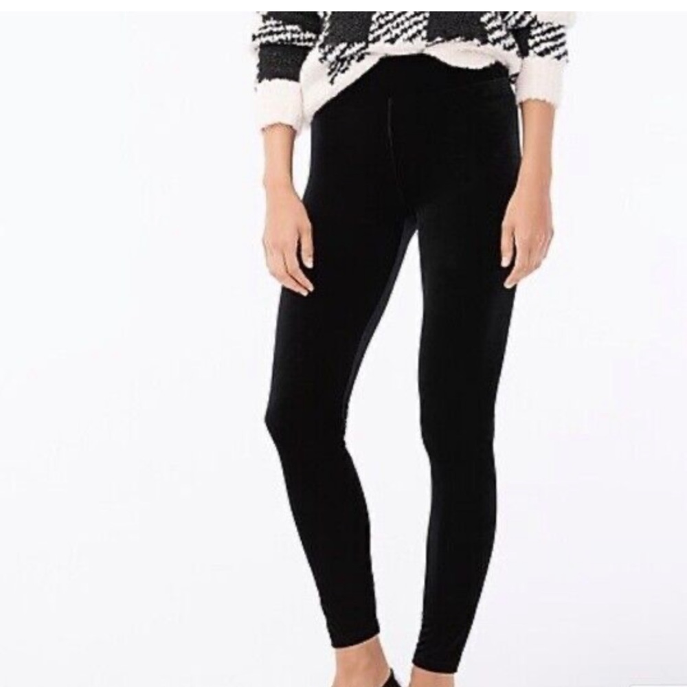 J. Crew Stretch Velvet Leggings, S